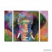 Latitude Run Elephant 2 by Richard Wallich 3 Piece Painting Print on Wrapped Canvas Set LTRN1794