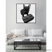 Oliver Gal 'Classy Frenchie Noir' Graphic Art Print on Canvas OLGL3769