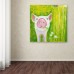 Trademark Art 'Pig' Print on Wrapped Canvas HYT82090