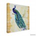 World Menagerie 'Beautiful Peacock' Acrylic Painting Print on Wrapped Canvas WRMG5854