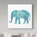 World Menagerie 'Boho Teal Elephant II' Acrylic Painting Print on Wrapped Canvas WRMG5921