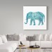 World Menagerie 'Boho Teal Elephant II' Acrylic Painting Print on Wrapped Canvas WRMG5921
