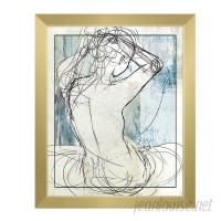 Click Wall Art 'Woman on Sky' Framed Graphic Art CCEE7442