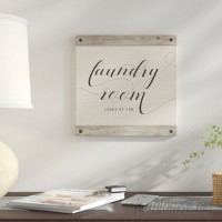East Urban Home 'Laundry Room' Textual Art on Canvas ERNI4984