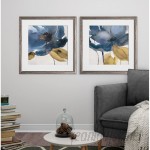 Ebern Designs 'Blue Note' 2 Piece Framed Print Set EBDG6759