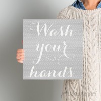 Ivy Bronx 'Wash Your Hands' Textual Art on Wrapped Canvas IVYB5870