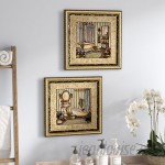 Ophelia Co. Her Sanctuary' 2 Piece Framed Acrylic Painting Print Set Under Glass OPCO1360