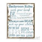Stupell Industries 'Classic Bathroom Rules Stretched' Textual Art on Canvas VYH2859