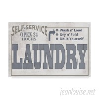 Williston Forge 'Mudroom Self Serve Laundry' Textual Art on Wrapped Canvas WLSG2556