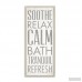 Zipcode Design 'Soothe Relax Calm Bath' Textual Art on Wood ZIPC8809