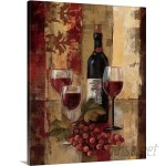 Canvas On Demand 'Graffiti and Wine II' by Silvia Vassileva Painting Print on Canvas CAOD6947