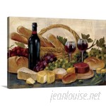 Canvas On Demand 'Tuscan Evening Wine' by Silvia Vassileva Painting Print on Canvas CAOD6975