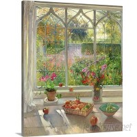 Canvas On Demand Autumn Fruit and Flowers, 2001 by Timothy Easton Painting Print on Canvas CAOD7237