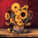 East Urban Home 'Sunflowers with Pears' Painting Print on Canvas ESUR7458