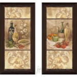Fleur De Lis Living 'Tuscan Kitchen I' 2 Piece Framed Acrylic Painting Print Set FDLL4836