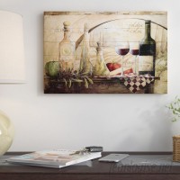 Fleur De Lis Living 'Tuscan Vineyard Wine' Graphic Art Print on Canvas FDLL7371