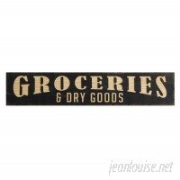 Gracie Oaks 'Groceries Dry Goods' Textual Art on Wood GRCS5813