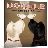Great Big Canvas 'Doodle Coffee Double IV' by Ryan Fowler Vintage Advertisement GRNG4723