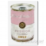 Oliver Gal 'Fashion Soup Pink' Graphic Art Print on Wrapped Canvas OLGL4085