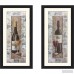 Red Barrel Studio 'Wine Ridge Creek' 2 Piece Framed Graphic Art Print Set RDBT3709
