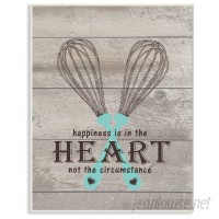 Stupell Industries Happiness Is In The Heart Whisks' Textual Art VYH3908