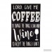 Winston Porter 'Give Me Coffee' Textual Art on Wood WNSP2013