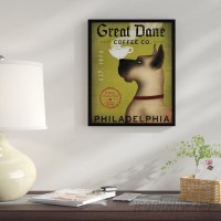 Winston Porter 'Scooby Doo Great Dane Coffee Co Philadelphia' Framed Graphic Art Print WNSP1986