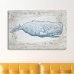 Beachcrest Home 'Blue Whale Nautical Art' Wrapped Canvas Print BCHH4840