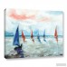 Beachcrest Home 'Sailing Boats Regatta' Painting Print on Wrapped Canvas BCHH4151