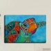 Beachcrest Home 'Seaglass Sea Turtle' Painting Print on Wrapped Canvas BCMH3113