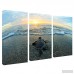 Beachcrest Home 'Turtle' Framed 3 Piece Photo Graphic Print Set on Canvas BCHH4527