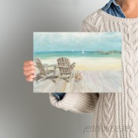 Beachcrest Home Seaside Morning No Window Graphic Art on Wrapped Canvas SEHO6871