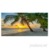 DesignArt Beach in Caribbean Island of Barbados Photographic Print on Wrapped Canvas ESIG8430