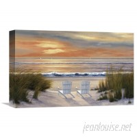 Global Gallery 'Paradise Sunset' by Diane Romanello Painting Print on Wrapped Canvas VHY5092