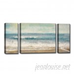 Highland Dunes 'Beach Memories' 3 Piece Painting Print on Wrapped Canvas Set HIDN9995