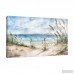 Highland Dunes 'Coastal Landscape' Watercolor Painting Print on Wrapped Canvas HLDS6733
