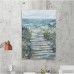 Highland Dunes 'Way to the Sea' Acrylic Painting Print on Wrapped Canvas NMK5399