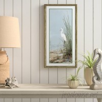 Longshore Tides 'Island Egret II' Framed Acrylic Painting Print LNTS1610