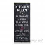Andover Mills 'Kitchen Rules Chalkboard Look' Textual Art On Wood ADML8114