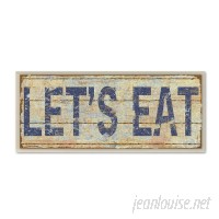 Andover Mills 'Let's Eat' Framed Textual Art On Wood ANDO7682