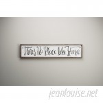 August Grove 'There's No Place Like Home' Framed Textual Art on Wood AGRV2849