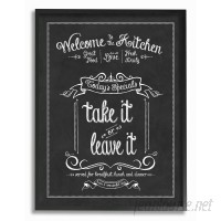 Stupell Industries Welcome To The Kitchen Chalkboard' Textual Art VYH4093