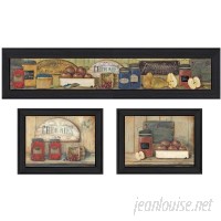 Trendy Decor 4U 'Kitchen' 3 Piece Framed Textual Art Set HEND1343