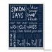 Viv + Rae 'Simon Says Bathroom Rules' Textual Art VVRE3193