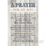 Winston Porter 'Prayer for My Son…' Textual Art Plaque WNPR8430